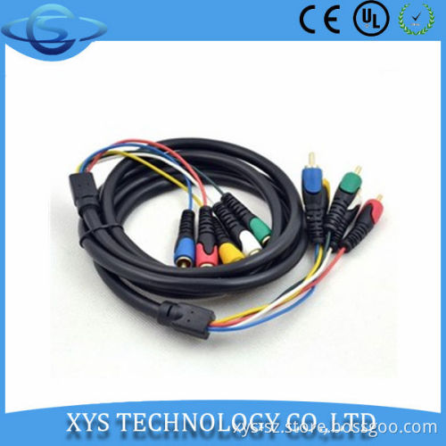 Hot sell Nickel plated 5rca cable